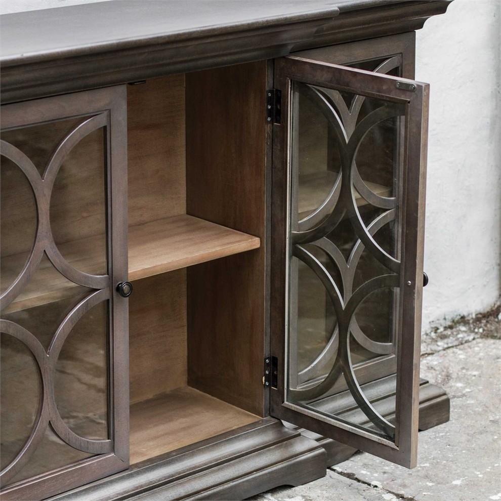 Belino Wooden 4 Door Chest By Designer Matthew Williams   Transitional   Accent Chests And Cabinets   by Ownax  Houzz