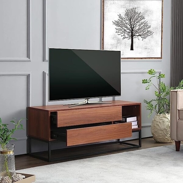 EBello Modern TV Stand Media Cnsole for TV up to 50 inch for Living Room Bedroom