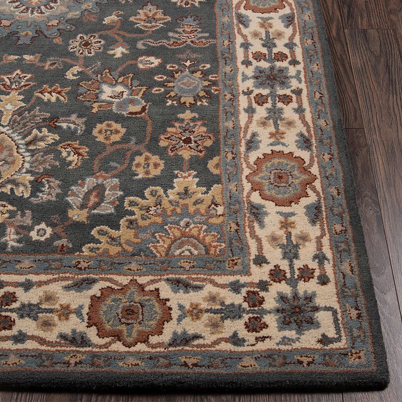 Momeni Tudor Ewan Framed Floral Wool Rug