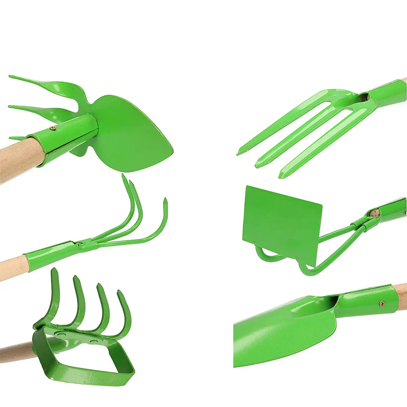 Perfactool Aluminum oy Printed Gift Garden Tools 6PCS Garden Tool Set With Wooden Handle