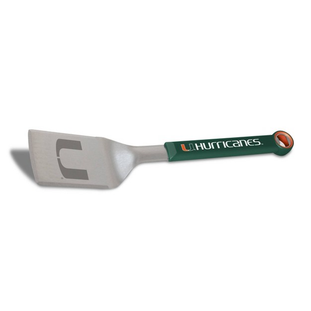 Ncaa Miami Hurricanes Stainless Steel Bbq Spatula With Bottle Opener