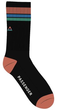 Organic Midweight Crew Socks - Black