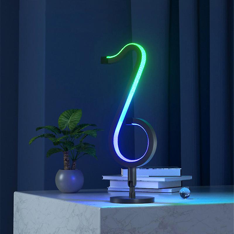 App Note Night Light Rgb Symphony Table Lamp Remote Control Symphony Musical Note Light Car Desktop Night Light For Home Bar