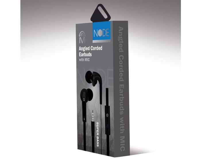 M Angled Earbuds With Mic  24384-RK