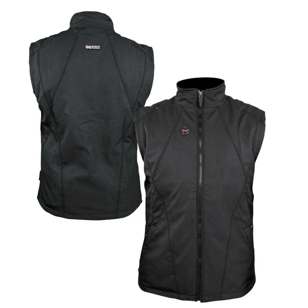 Mobile Warming 12V Dual Power Heated Vest Mens Black Small ;