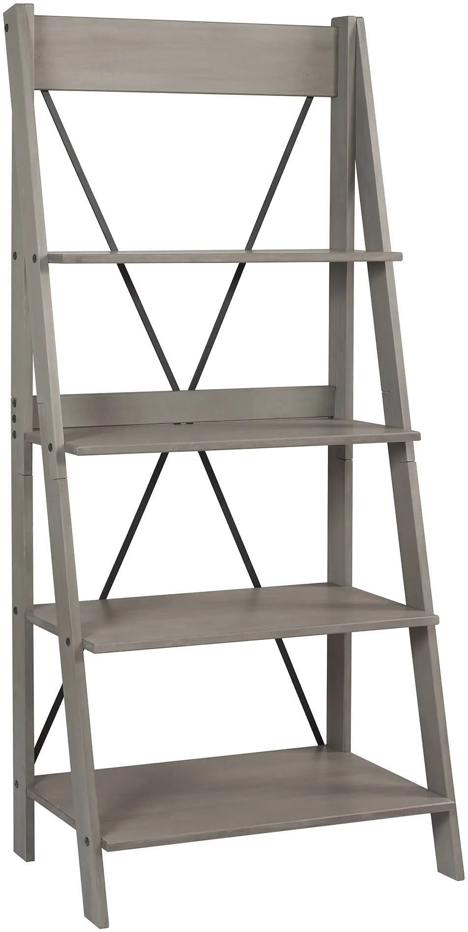 Solid Wood Ladder 68 Bookshelf - Walker Edison