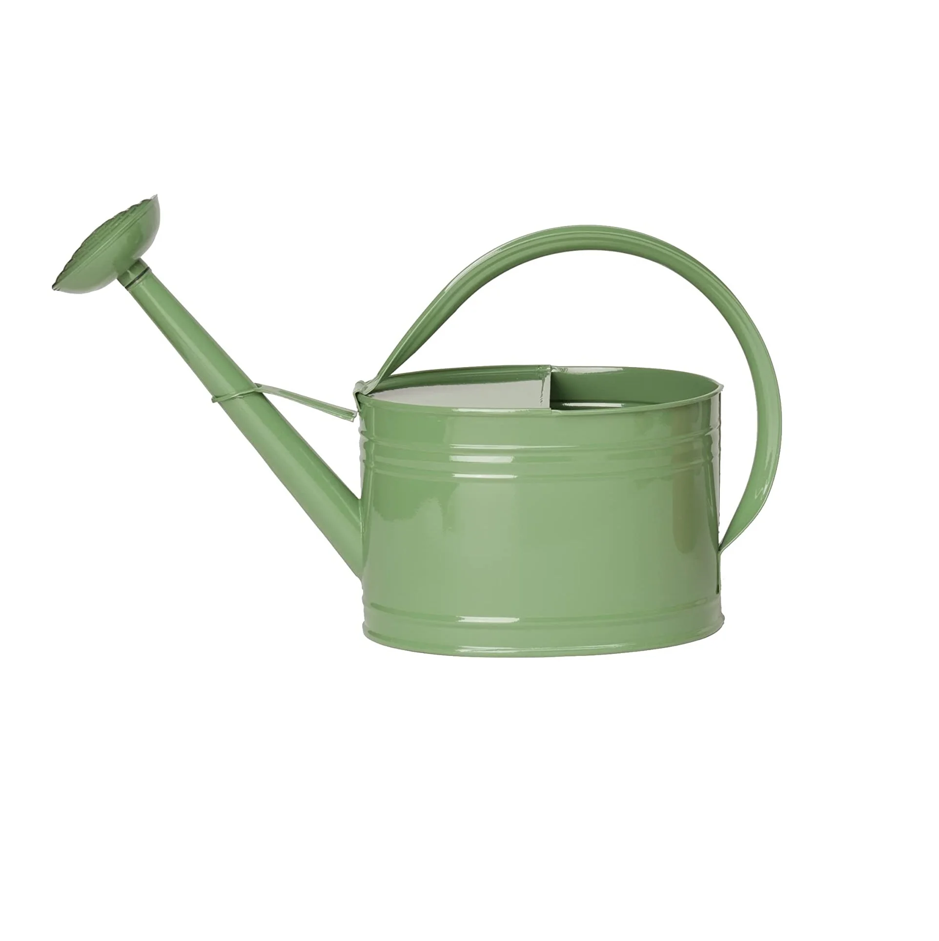 Premium Design Galvanized Heavy Gauge Steel Watering Can  2 Gallon  Sage Handmade By Adiba Home Decor