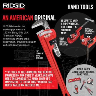 RIDGID 14 in. to 2-58 in. Model 152 Quick Acting Copper Pipe  Aluminum Tubing Cutter w Easy Change Wheel Pin + Spare Wheel 31642