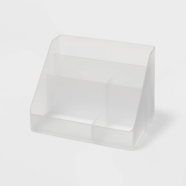 Medium Plastic Desk Organizer Clear