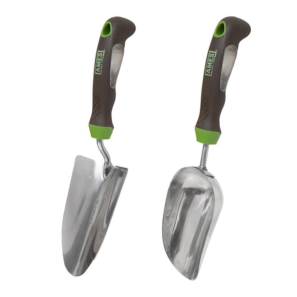 Ames 2-Piece Garden Tool Set - Hand Trowel and Hand Scoop 24452009