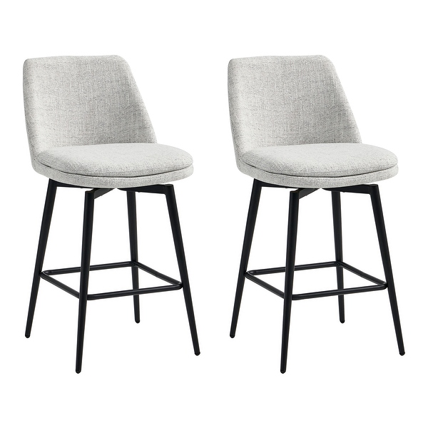 Ariel Counter Height Swivel Barstool Set of 2