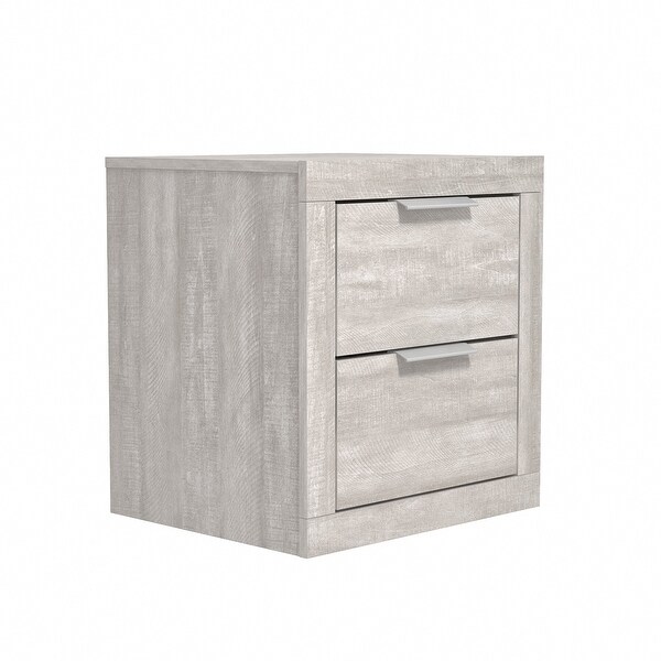 GALANO Furniture Harlowin 2-Drawer Bedside Table Cabinet Nightstand w/Drawers Storage (20.3 in. × 16.3 in. × 18.9 in.) - - 36761765