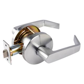 Universal Hardware Universal Hardware Heavy Duty Commercial Cylindrical Passage (BedBath) Lever ADA UL 3-Hr Fire ANSI Grade 2 Satin Chrome UH40017