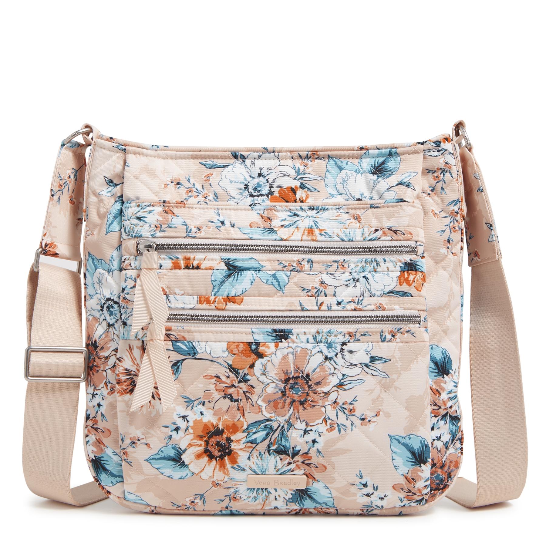 Triple Zip Hipster Crossbody Bag