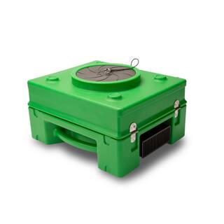 B-Air 13 HP 2.5 Amp HEPA Air Scrubber Purifier for Water Damage Restoration Negative Air Machine in Green BA-RA-650-GN