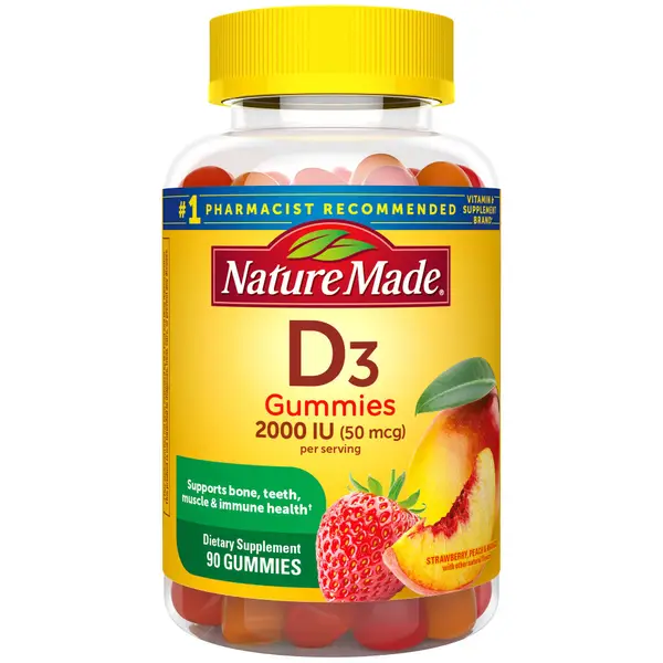 Nature Made 90-Count Vitamin D3 Adult Gummies