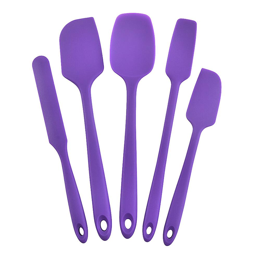 5pcs Silicone Cream Scraper Practical Durable Household Cake Bread Scraper