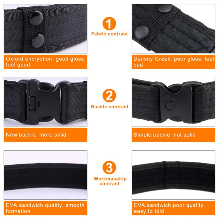 Hot Sale Outdoor tactical belt EVA sponge quick release  belt Oxford cloth men's canvas  tactical belt