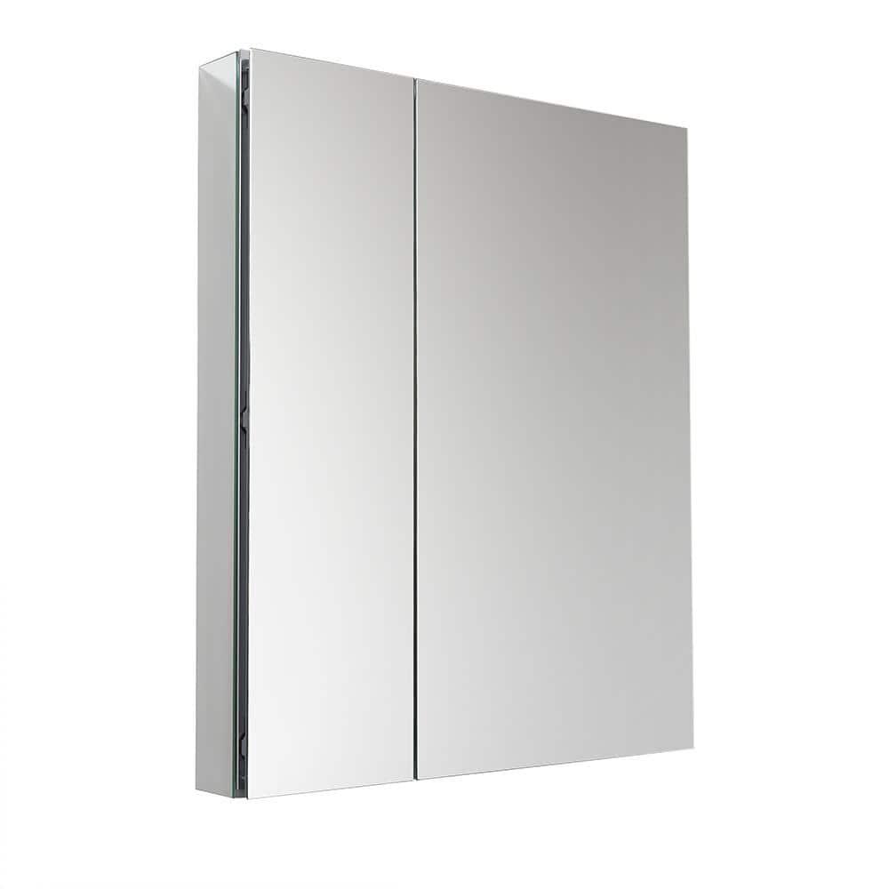 Fresca 30 in W x 36 in H x 5 in D Frameless Recessed or SurfaceMounted Bathroom Medicine Cabinet