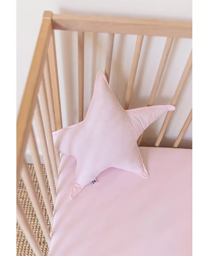 Malabar Baby GOTS Certified Organic Knit Cotton Crib Sheets， Rose Pink