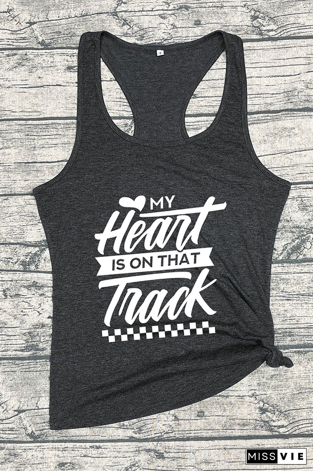 My Heart Is On That Track Tank Top Wholesale