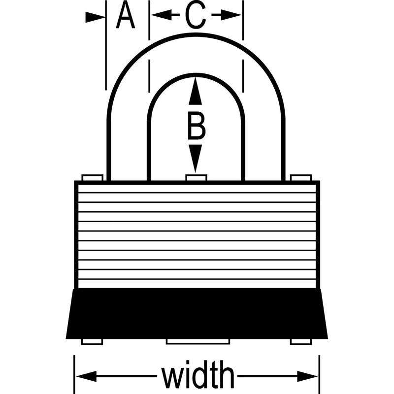 PADLOCK BRSS 1-3/16