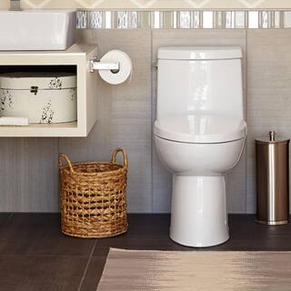 American Standard Loft 1-piece 1.28 GPF Single Flush Elongated Toilet in White Seat Included 2535128.020