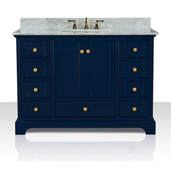 Audrey Heritage Blue White 48-Inch Vanity Console