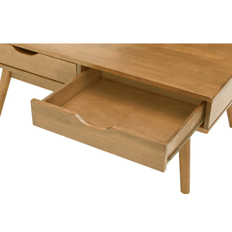 LAMAR Coffee Table with 2 Drawers 106cm - Natural