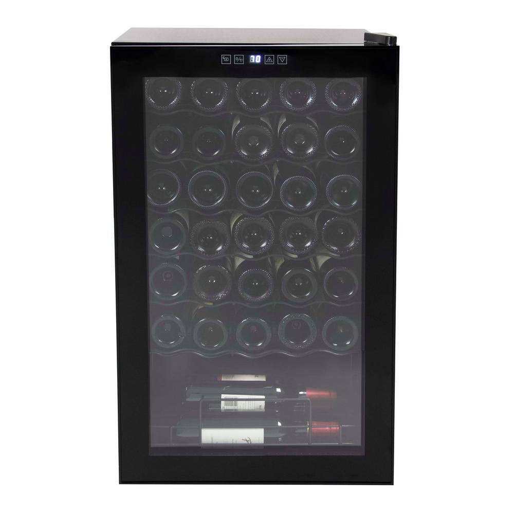 Magic Cool 34 Bottle Wine Cooler in Black MCWC34SI