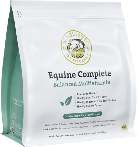 Wholistic Pet Organics Equine Complete Enhanced Daily Multivitamin for Horses Supplement