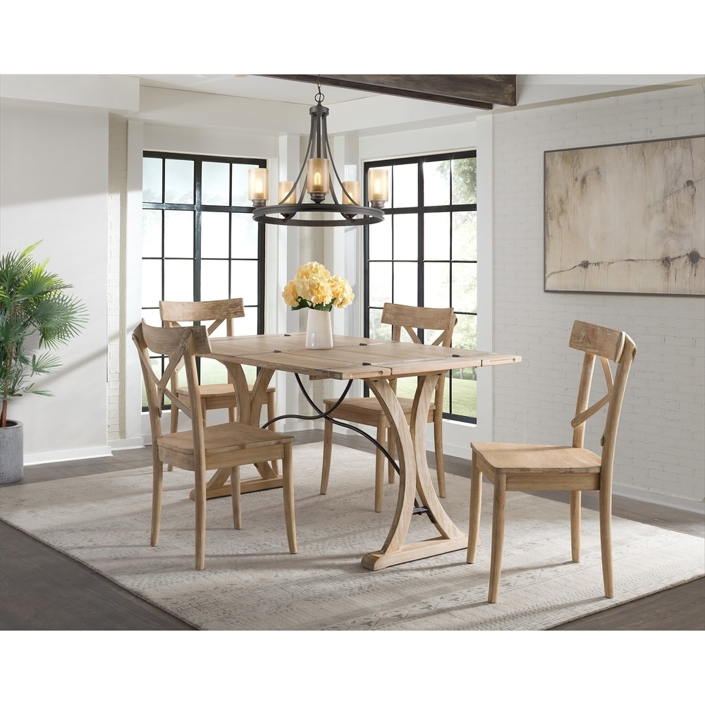 The Gray Barn Whistle Stop Folding Top Dining Table   N/A