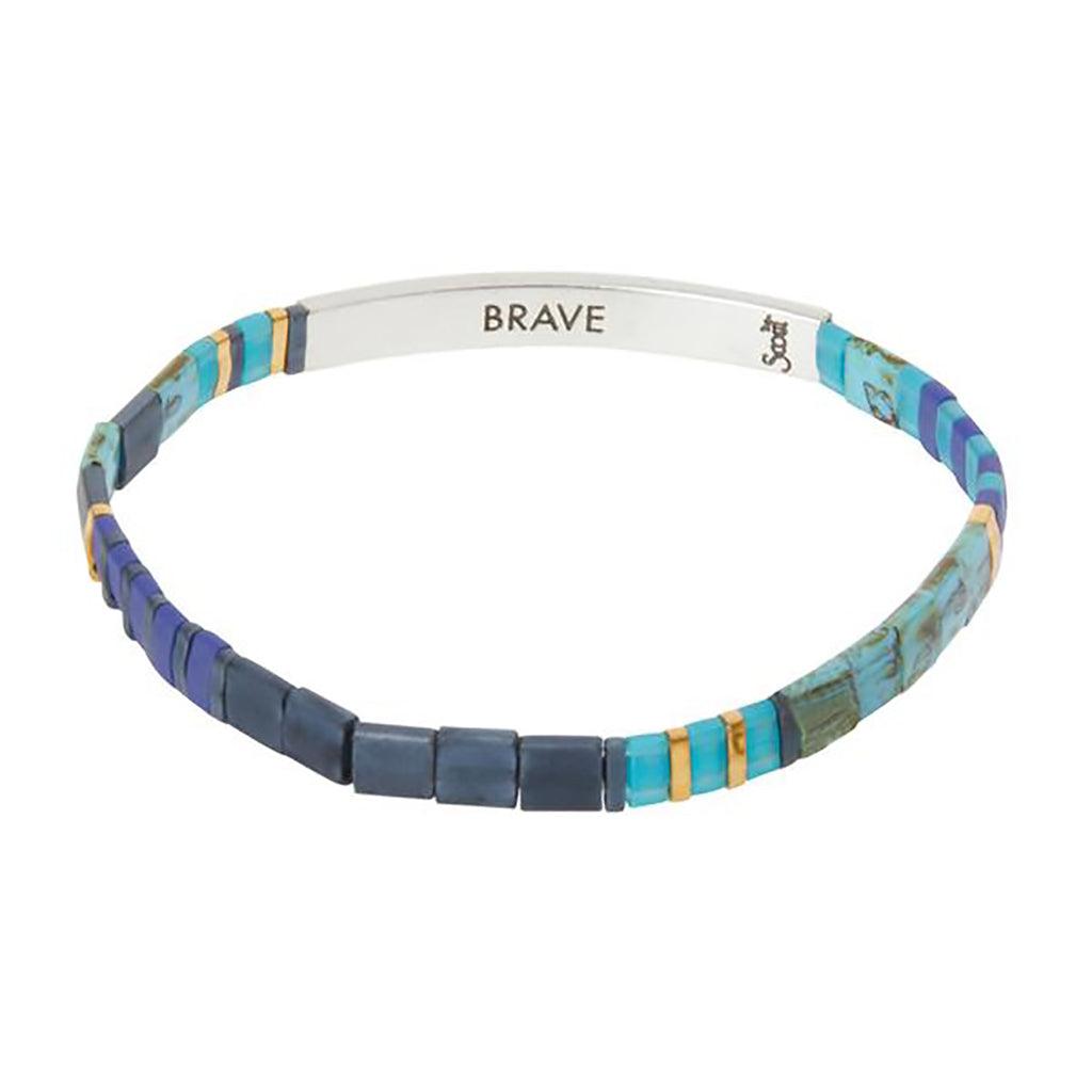 Scout Curated Wears  Good Karma Miyuki Bracelet | Brave - Cobalt/Silver