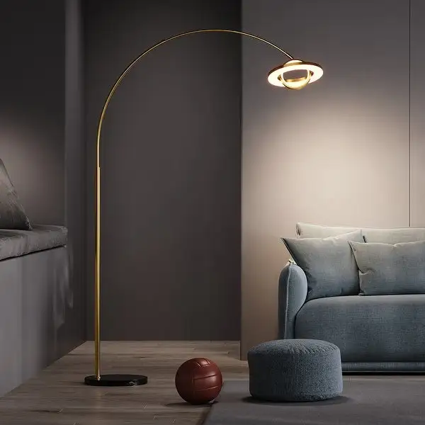 LED Floor Lamp with Adjustable Color Temperature and Remote Control