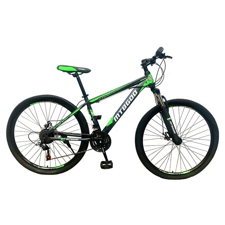 Holiday promotional street use 26 inch stock adults bicycle 17 inch bule color carbon steel frame 21 speed mountain bike