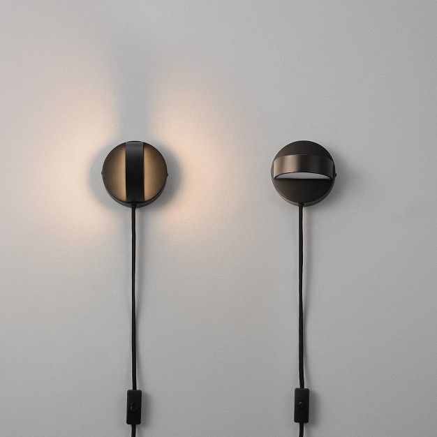 2pk Magnus Led Integrated Wall Sconces Globe Electric