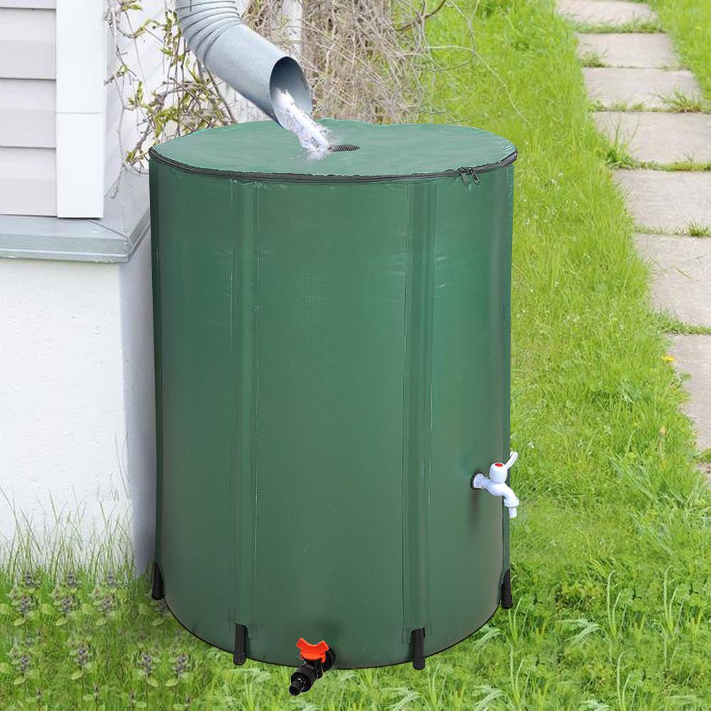 Winado 132 Gal. Green Collapsible Rain Barrel 195408160231