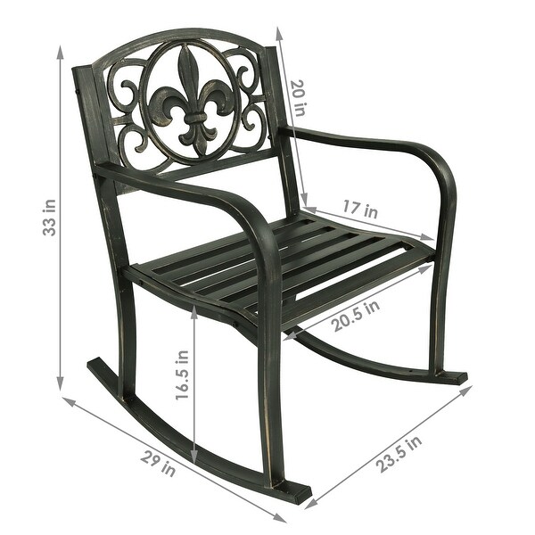 Sunnydaze Patio Rocking Chair