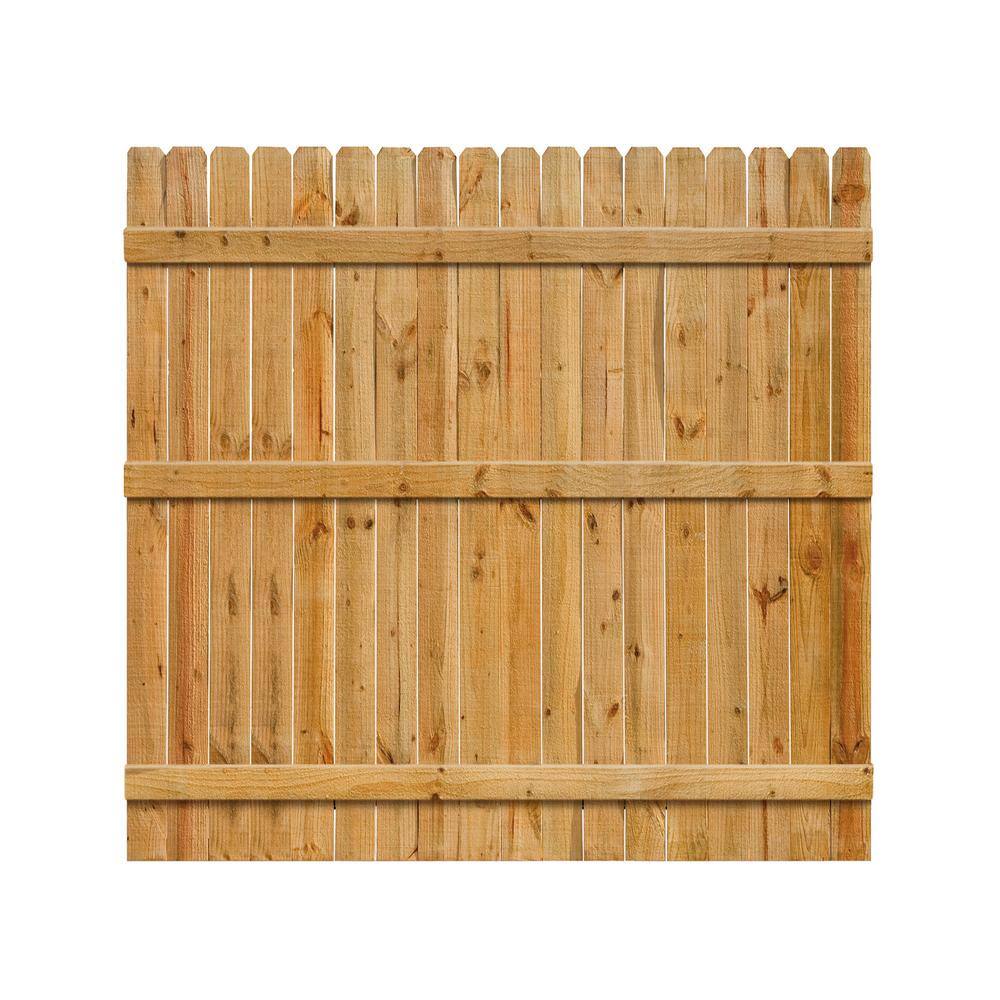 Outdoor Essentials 1932 in. D x 5-12 in. W x 6 ft. H Cedar Dog-Ear Fence Picket 327357