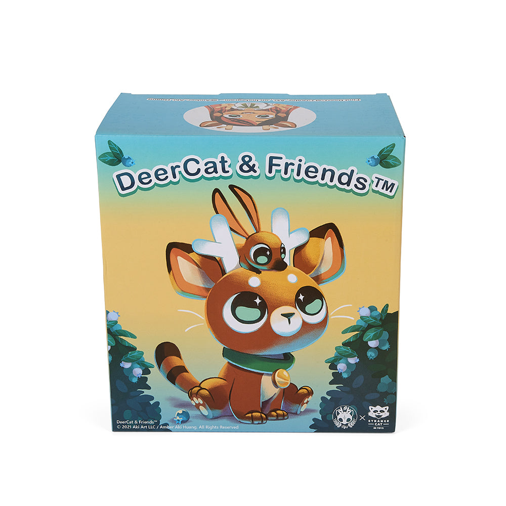 DeerCat & Friends™ Sitting DeerCat 7” Vinyl Art Figure by Amber Aki Huang – Exclusive Panda Edition (Limited Edition of 100)