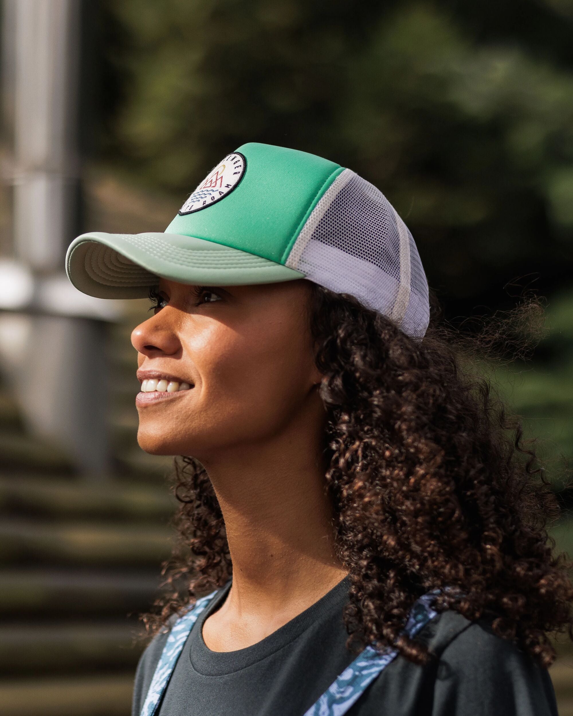 Escapism Snapback Trucker Cap - Green Fig