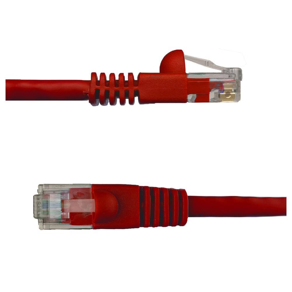 NTW 15 ft. Cat6 Snagless Unshielded (UTP) Network Patch Cable Red 345-U6-015RD