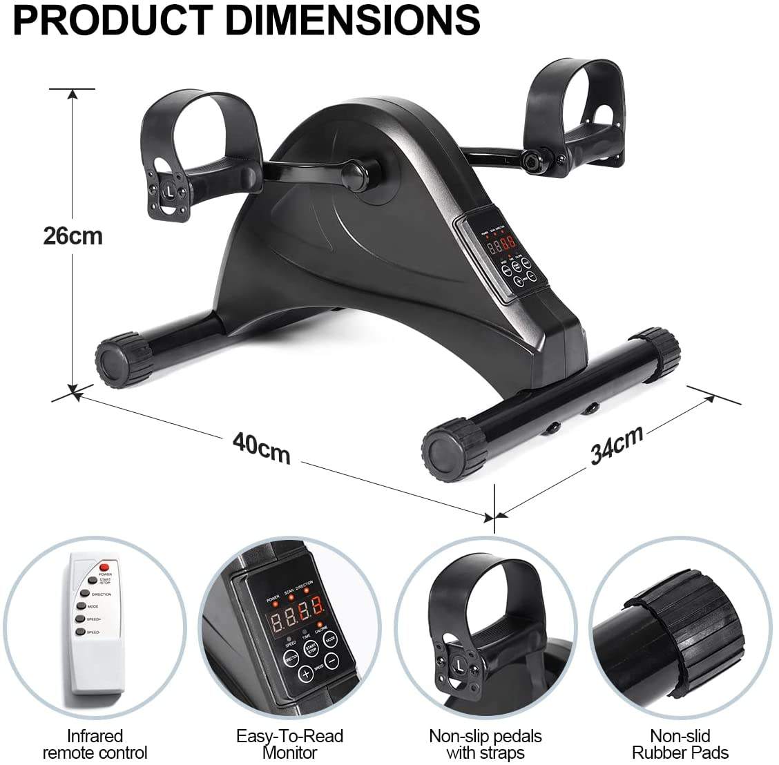 2023 fitness   body building exercise rehabilitation pedal exercisers elliptical  bike mini exercise bike under desk bike