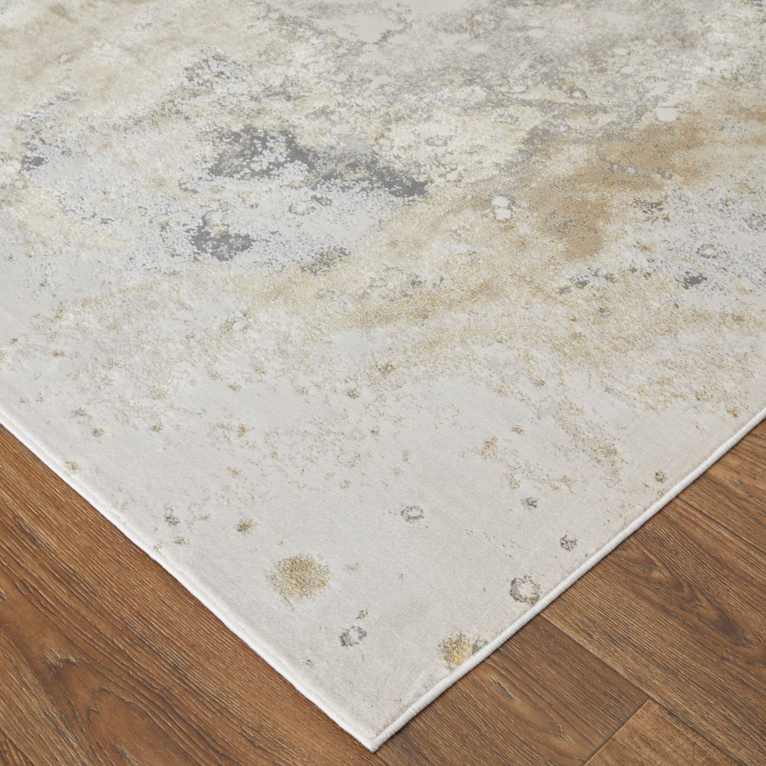 Oria Abstract Gray / Gold Rug