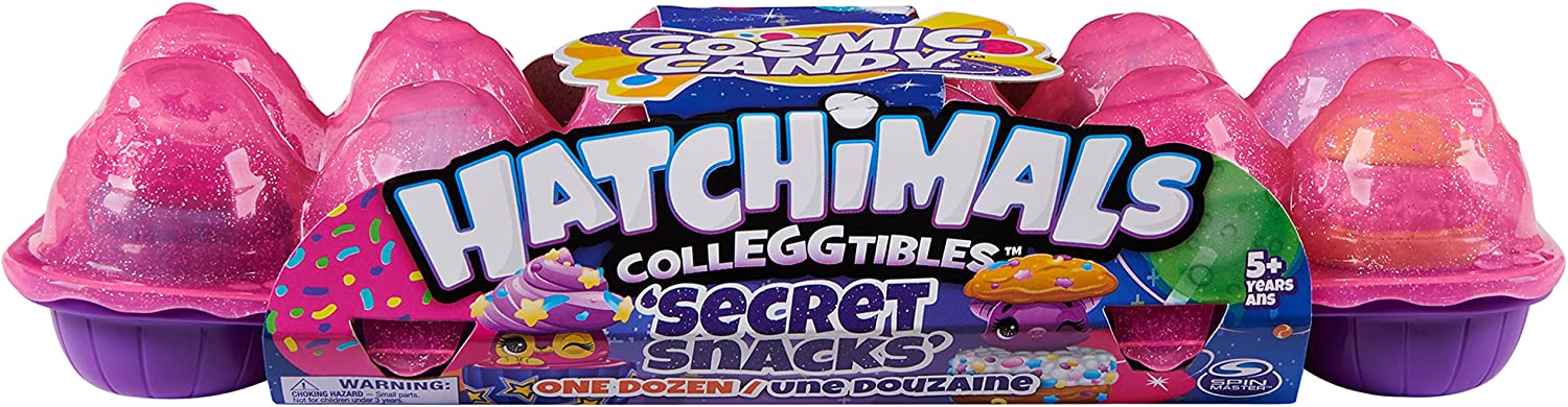 Hatchimals CollEGGtibles， Cosmic Candy Limited Edition Secret Snacks 12-Pack， Girl Toys