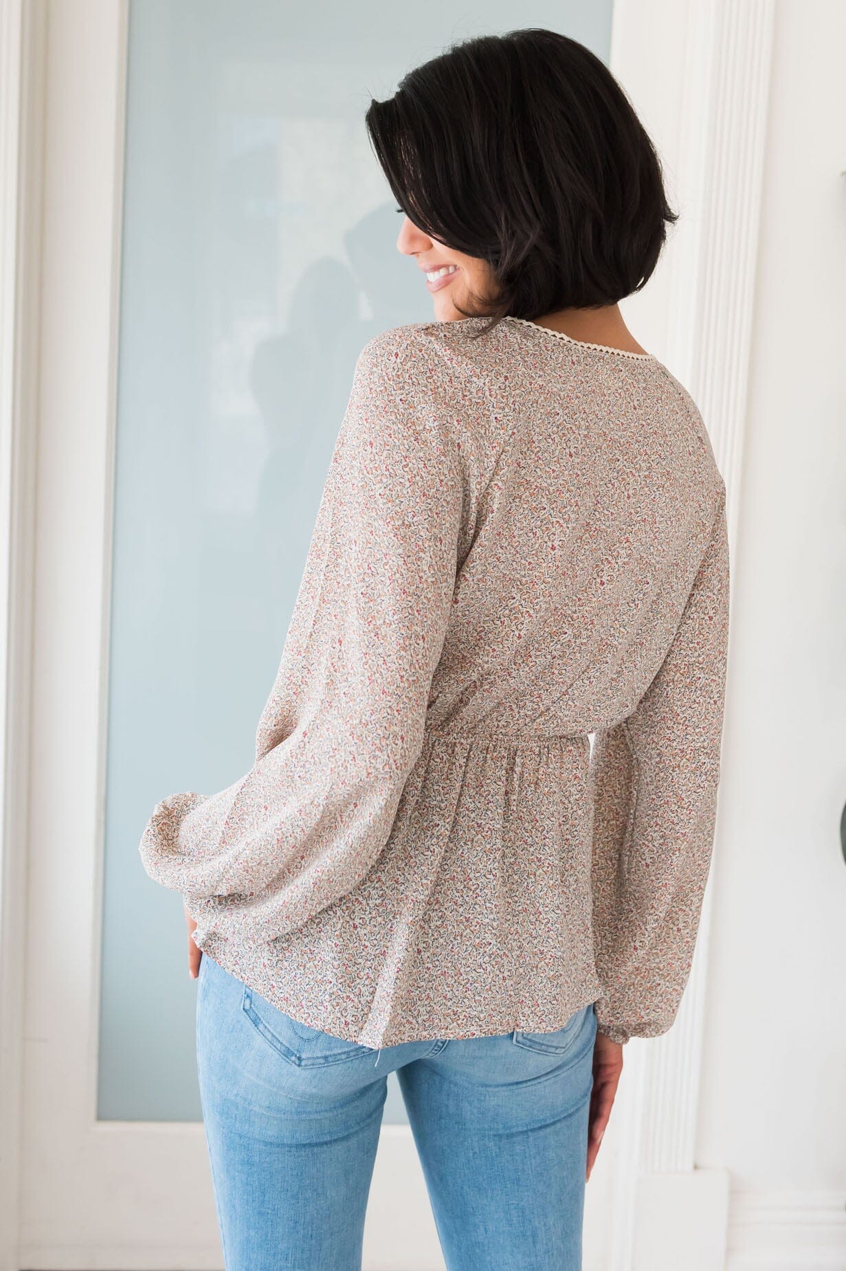 Time To Blossom Modest Blouse