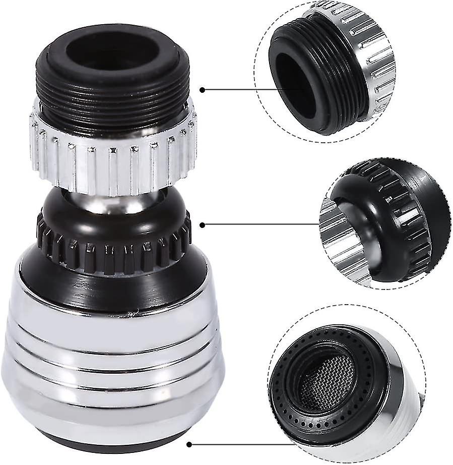 1 Piece 360 Rotation Swivel Head Economy Faucet Nozzle Filter Faucet Nozzle Water Filter Adapter Purifier Bath Aerator Spray Head Water Economy Kitche