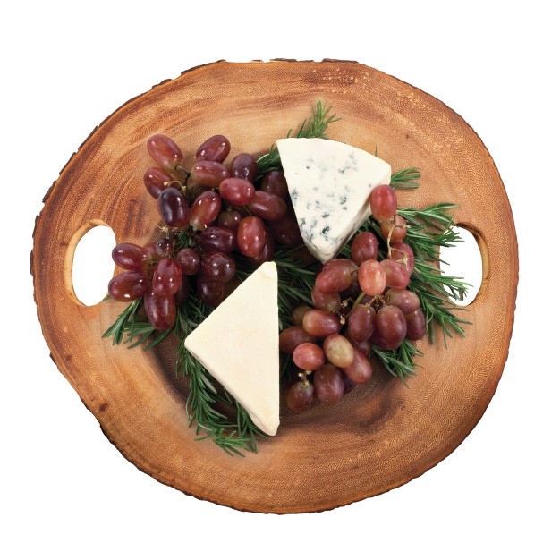 Acacia Wood Cheese Board By Twine Living Brown