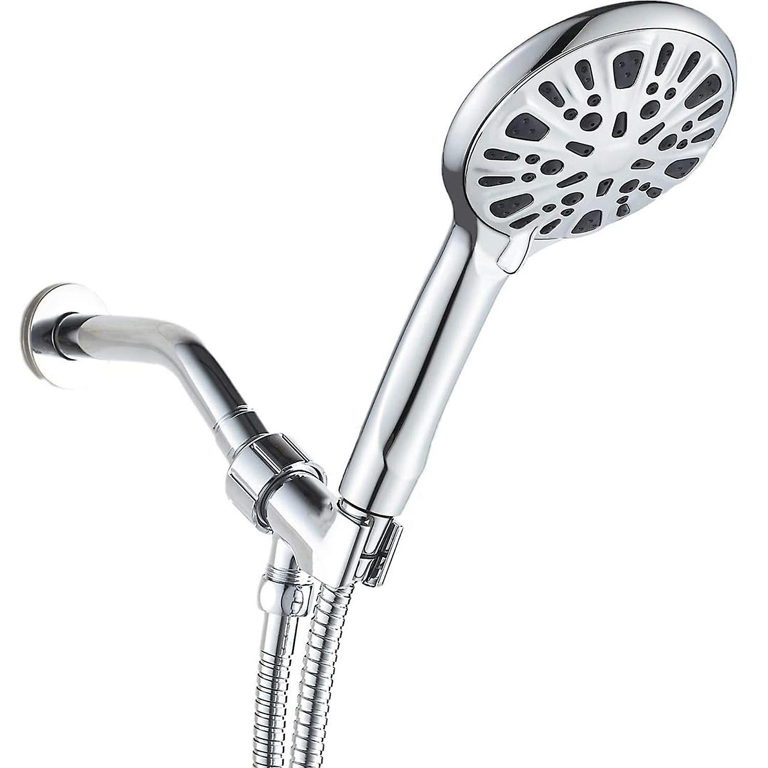 Alphyse High Pressure Handheld Shower Head，9 Spray Modes Water Saving Shower Head With Handheld，4.7 Face Massage Handheld Shower Head With Hose(60 Inc