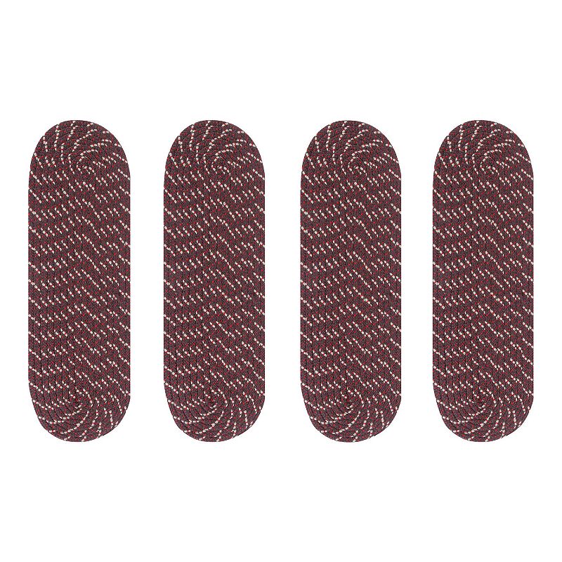 Better Trends Country Braid 4-pc Striped Oval Stair Tread Set